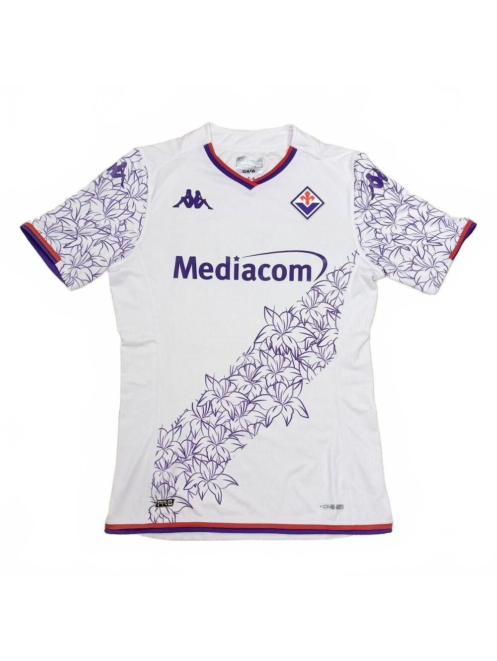 Kappa ACF Fiorentina 2023-2024 Away Soccer Jersey - Men's Large (Kombat Pro)